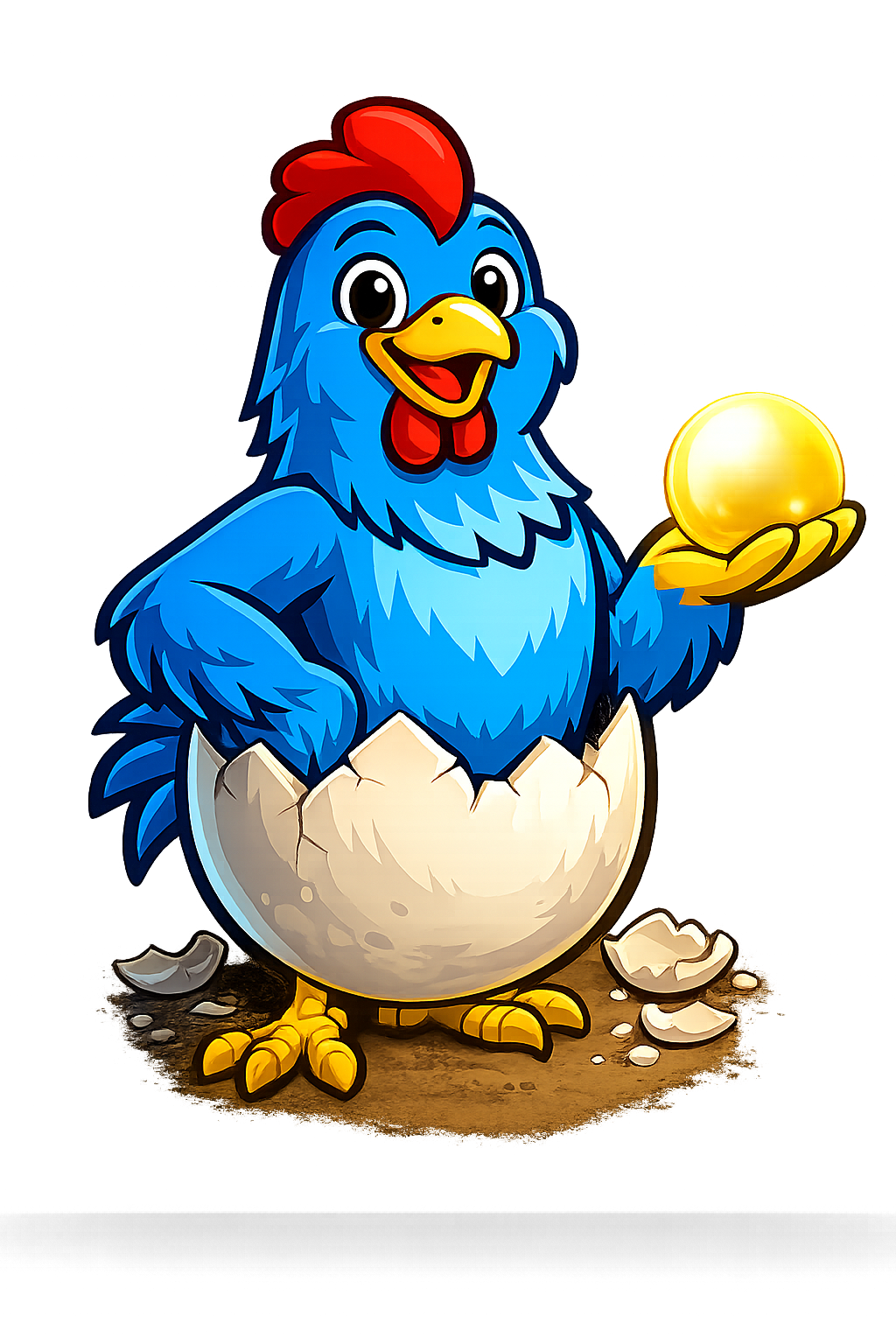 Mascota de El Pollo Azul